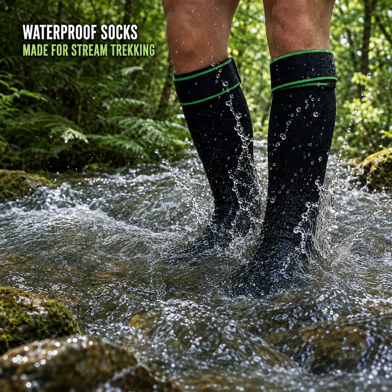 Cuff-Strap Waterproof Socks